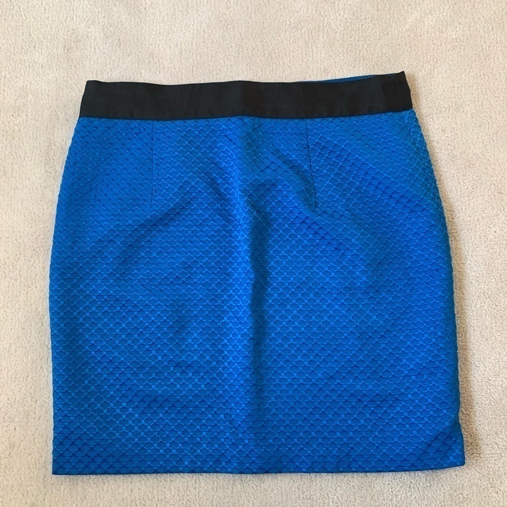 Like NEW Worthington Textured Royal Blue skirt, 12